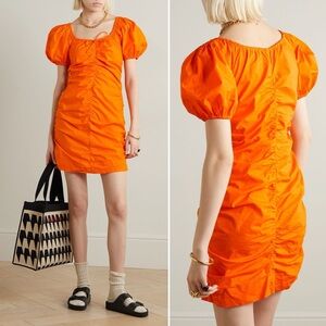 Ganni Orange Mini Dress